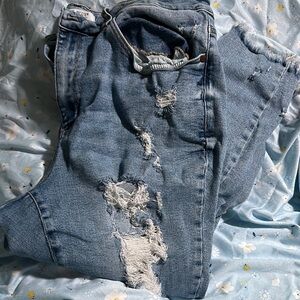 Judy Blue Skinny Distressed Blue Jeans